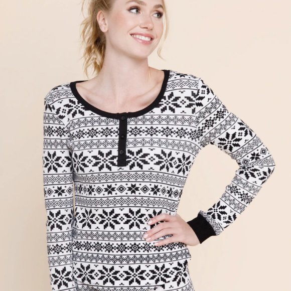 Francesca's | NWT Annie Fair Isle Lounge Top - Picture 14 of 15